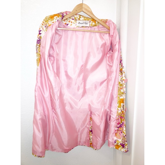 VTG Y2K MARSHALL FIELD’S Floral Trench Coat SZ; Large - Picture 6 of 14